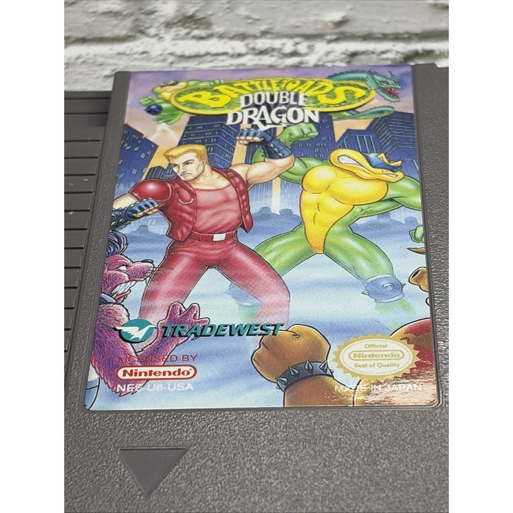 Battletoads & Double Dragon The Ultimate Team Nintendo NES Authentic Tradewest - Picture 12 of 16